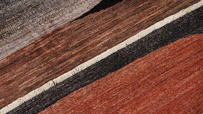 Modern design wool carpet, handmade, multi, 237x175cm