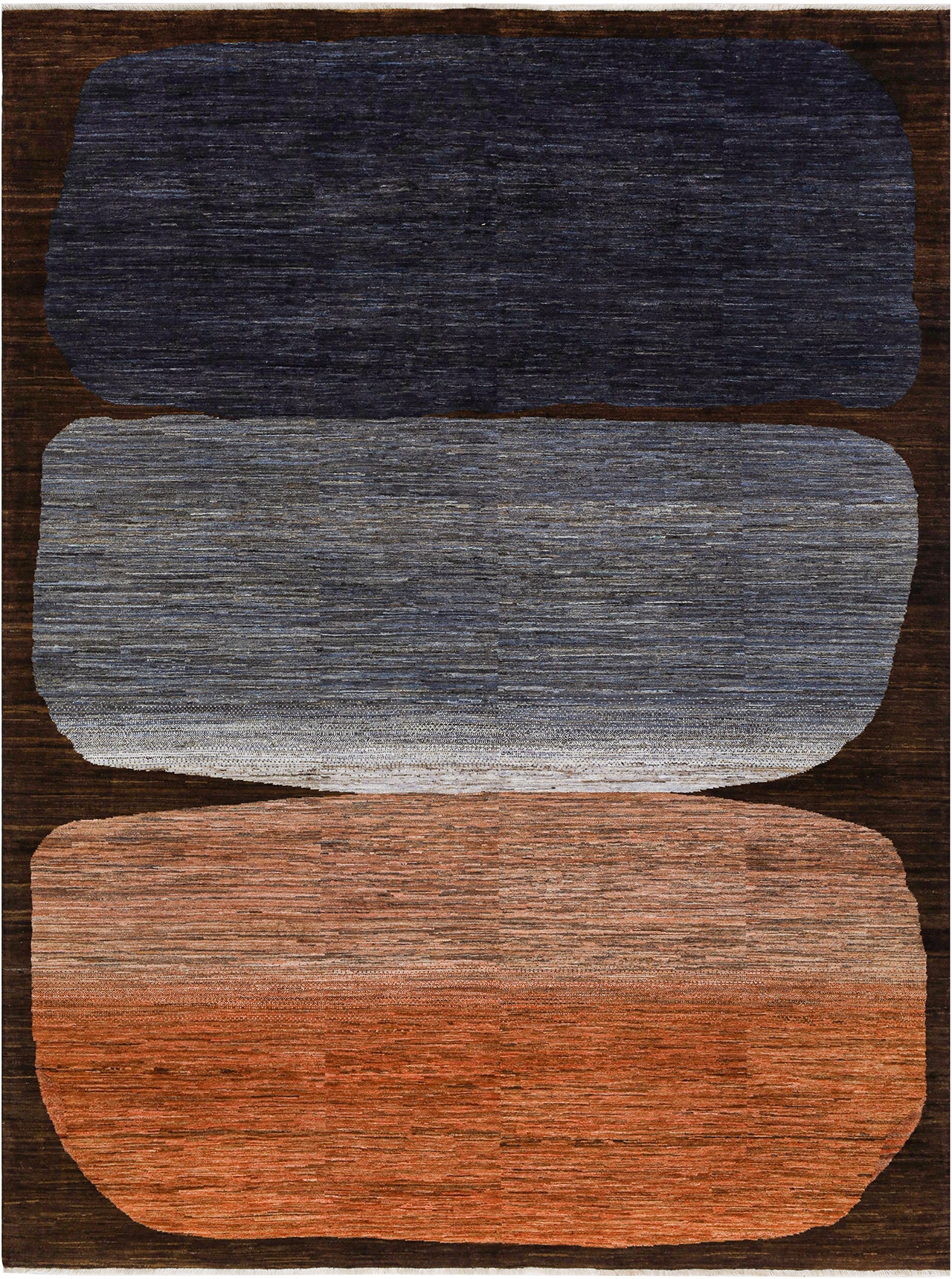Modern design wool carpet, handmade, multi, 299x222cm