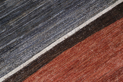 Modern design wool carpet, handmade, multi, 299x222cm
