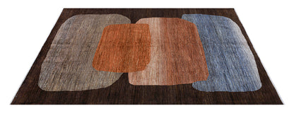 Modern design wool carpet, handmade, multi, 298x230cm