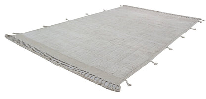 Modern design white Berber style carpet, handmade 306x202cm