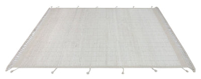 Tappeto design moderno bianco stile berbero, fatto a mano 306x202cm