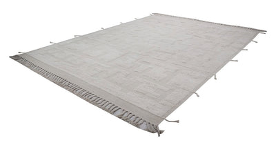 Tappeto design moderno bianco stile berbero, fatto a mano 347x255cm - CarpetLiving