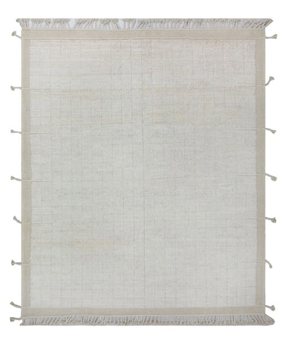Tappeto design moderno bianco stile berbero, fatto a mano 296x249cm