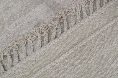 Tappeto design moderno bianco stile berbero, fatto a mano 310x206cm