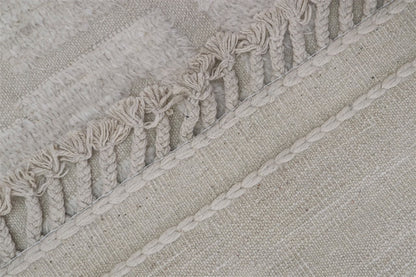 Modern design white Berber style carpet, handmade 310x206cm