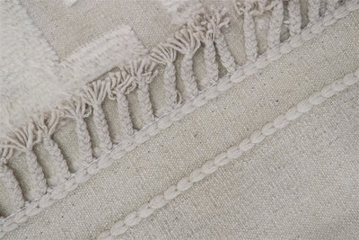 Tappeto design moderno bianco stile berbero, fatto a mano 292x204cm - CarpetLiving