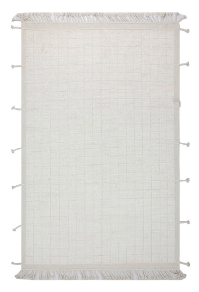 Tappeto design moderno bianco stile berbero, fatto a mano 304x200cm - CarpetLiving