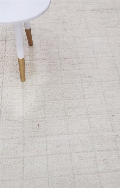 Tappeto design moderno bianco stile berbero, fatto a mano 304x200cm - CarpetLiving
