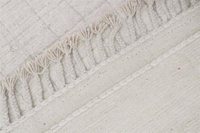 Tappeto design moderno bianco stile berbero, fatto a mano 304x200cm - CarpetLiving