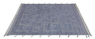 Tappeto design moderno blu stile berbero, fatto a mano 342x255cm - CarpetLiving