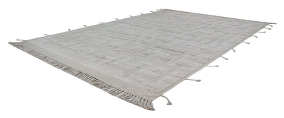 Tappeto design moderno bianco stile berbero, fatto a mano 352x249cm - CarpetLiving