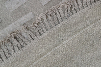Tappeto design moderno bianco stile berbero, fatto a mano 352x249cm - CarpetLiving