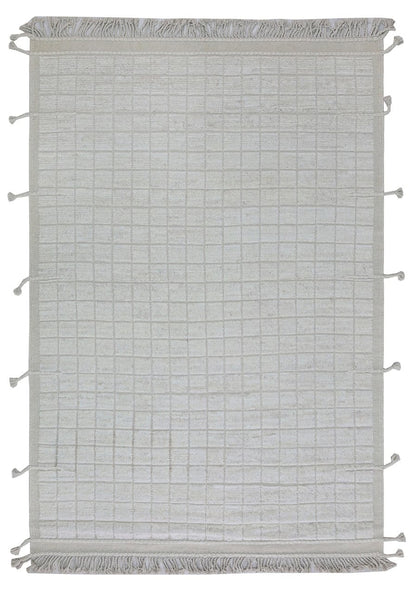Modern design white Berber style carpet, handmade 298x204cm