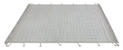 Modern design white Berber style carpet, handmade 298x204cm