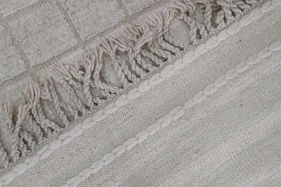 Tappeto design moderno bianco stile berbero, fatto a mano 298x204cm - CarpetLiving
