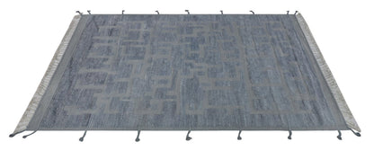 Tappeto design moderno blu stile berbero, fatto a mano 297x211cm