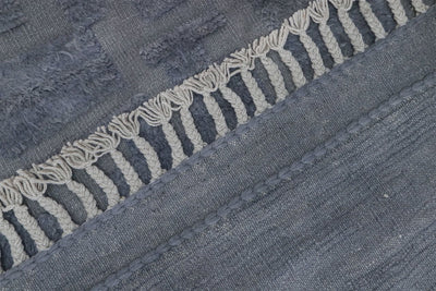 Tappeto design moderno blu stile berbero, fatto a mano 297x211cm - CarpetLiving