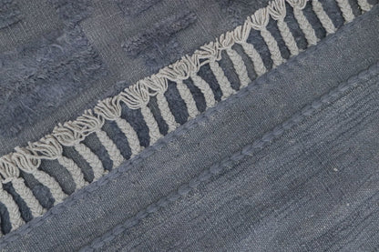 Tappeto design moderno blu stile berbero, fatto a mano 297x211cm