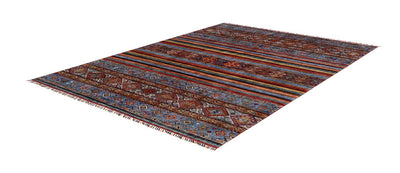 Tappeto Afghan multicolore in lana, fatto a mano 244x172cm - CarpetLiving