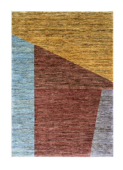 Tappeto Moderno in lana, fatto a mano, design geometrico 232x164cm