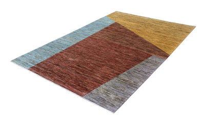 Tappeto Moderno in lana, fatto a mano, design geometrico 232x164cm