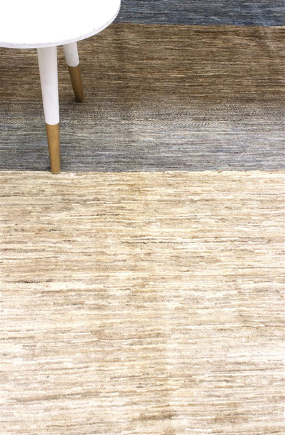 Modern design wool carpet, handmade, multi, 227x167cm