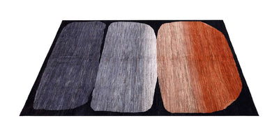 Tappeto moderno di design, fatto a mano, multicolore,  227x170cm