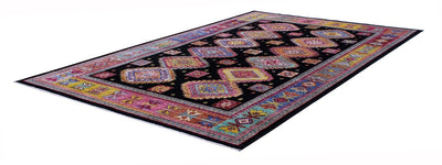 Tappeto Afghan multicolore in lana, fatto a mano 256x165cm - CarpetLiving