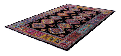 Tappeto Afghan multicolore in lana, fatto a mano 248x172cm - CarpetLiving