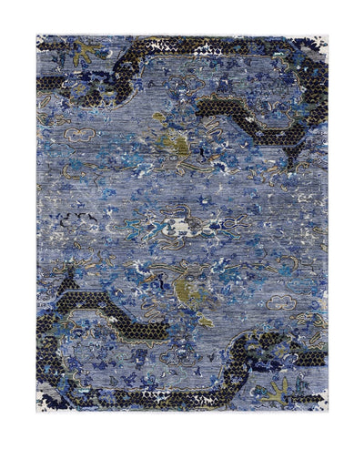 Tappeto Moderno Afghan Dragon, fatto a mano 194x149cm