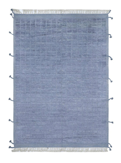 Tappeto design moderno blu stile berbero, fatto a mano 293x217cm - CarpetLiving