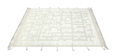 Tappeto design moderno bianco stile berbero, fatto a mano 299x206cm - CarpetLiving
