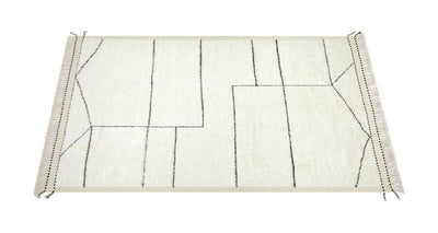 Modern design white Berber style carpet, handmade 306x250cm