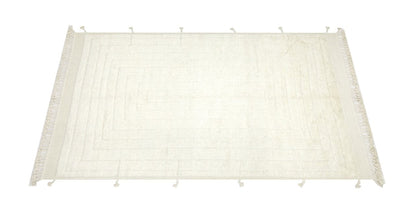Modern design white Berber style carpet, handmade 296x213cm