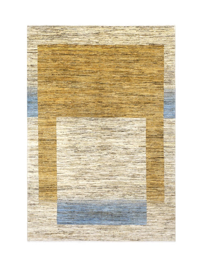 Handmade Modern Wool Rug, Geometric Design, 228x157cm