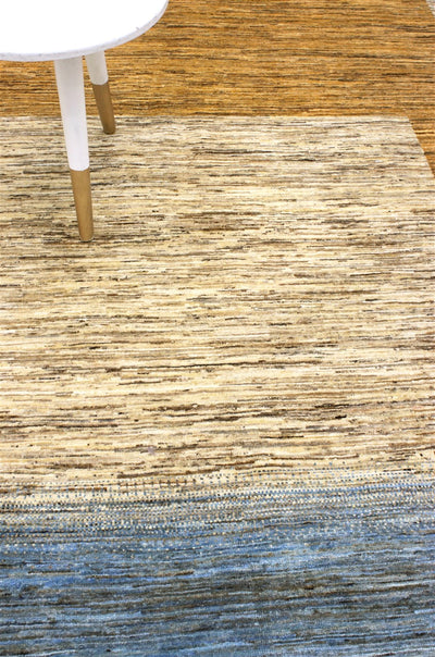 Handmade Modern Wool Rug, Geometric Design, 228x157cm
