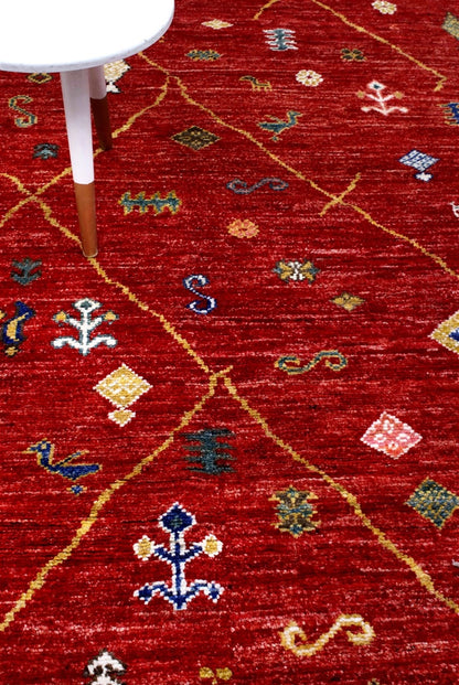 Handmade Tribal Berber Style Rug, 199x153cm