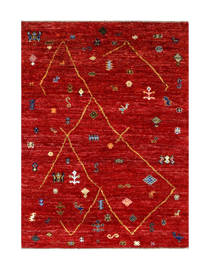 Handmade Tribal Berber Style Rug, 238x175cm