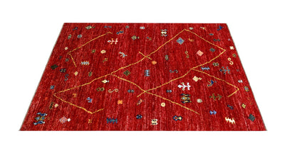 Handmade Tribal Berber Style Rug, 238x175cm