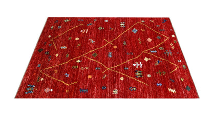 Handmade Tribal Berber Style Rug, 238x175cm