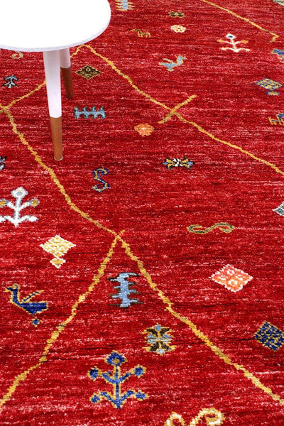 Handmade Tribal Berber Style Rug, 238x175cm