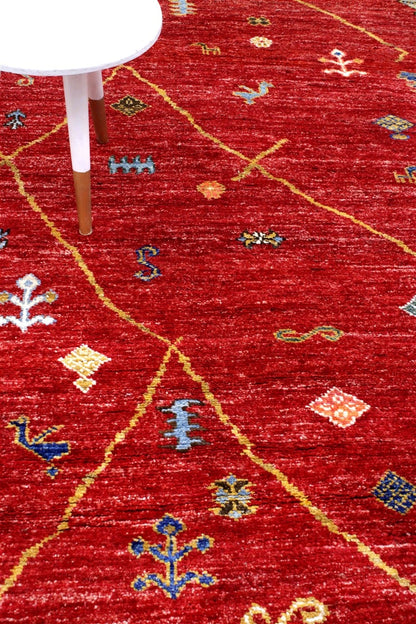 Handmade Tribal Berber Style Rug, 238x175cm