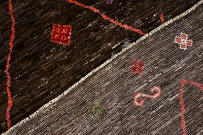 Tappeto stile berbero tribale, fatto a mano 241x177cm