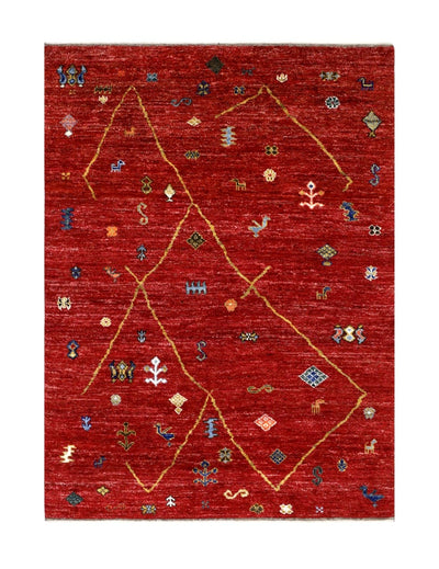 Handmade Tribal Berber Style Rug, 202x153cm