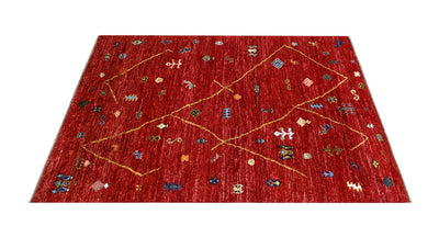Handmade Tribal Berber Style Rug, 202x153cm