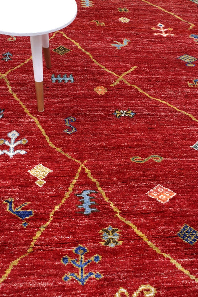 Handmade Tribal Berber Style Rug, 202x153cm