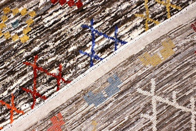 Tappeto stile berbero tribale, fatto a mano 235x175cm