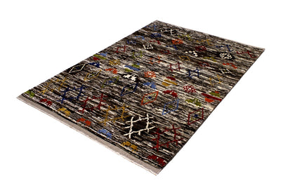 Tappeto stile berbero tribale, fatto a mano 203x155cm