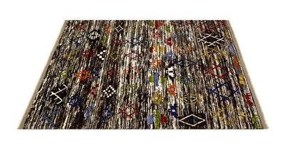 Tappeto stile berbero tribale, fatto a mano 203x155cm